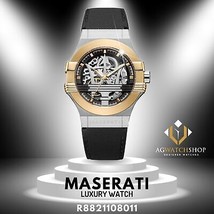 Maserati Potenza Men&#39;s R8821108011 Automatic Analog Quartz Black Watch - £218.46 GBP