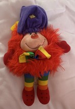 Vintage 1983 Rainbow Brite Red Sprite plush doll Romeo Hallmark purple Beret - £14.18 GBP