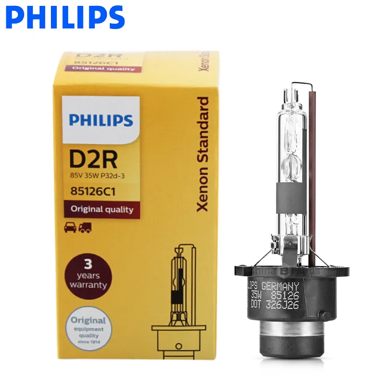 Philips D2R HID 85126 35W Xenon Standard Headlight 4200K Bright White Light Car - £48.86 GBP