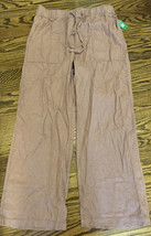 NEW GAP Factory Women’s Wide Leg Linen Pants w/ Washwell Size M Rust Brown NWT - £38.27 GBP