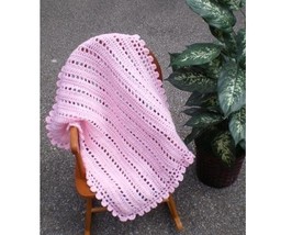 All Stitches   Lacey Crochet Baby Blanket Pattern .Pdf  037 A - $2.75