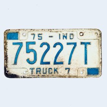 1975 United States Indiana Brown County Truck License Plate 75227T - $16.82