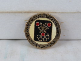 Vintage Hockey Pin - Team USSR 1968 World and Olympic Champions - Stampe... - $19.00