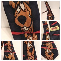 Vintage 1997 Silk Fun Scooby Doo Neck Tie Cravate Cartoon Network Hanna Barbera - £19.95 GBP