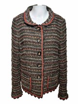 Maison Common Munich Tweed Blazer Jacket Womens Size 44 - AC - $158.86