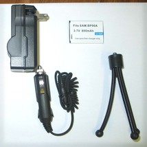 Accessory KIT Battery + Charger + Tripod for Samsung HMX-E10, HMX-E10BP - £11.25 GBP