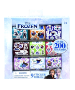 Disney Frozen II Box of 9 Sticker Rolls Over 200 Stickers Anna Elsa Sven... - £3.95 GBP