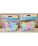 Easter Foam Stickers 2pks 80 Total Stickers Rabbits Carrots Flowers Etc ... - £2.78 GBP