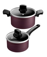 Tefal Melody Saucepan &amp; pot 2p (16cm + 20cm) + Lid Dishiwashar Oven Safe... - $175.73