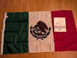 Mexico National Dura-Lite Nylon Drapeau 0.9x1.5m Laiton Œillet Dettra Bo... - $54.99