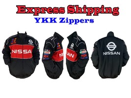 Nissan Racing Jacket | Black Red | NASCAR jacket | racer jacket | Gift j... - $89.97