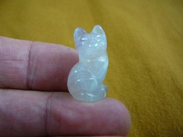 y-cat-si-507) white Quartz crystal Sit KITTY CAT gemstone gem cats STONE... - $8.59