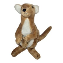 Vintage Dakin Kangaroo Baby Joey Plush Stuffed Animal Tan Toy 1975 12&quot; - £8.83 GBP