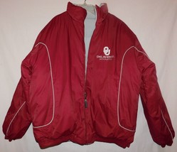 Oklahoma Sooners Reversible Heavy Coat Size Large  - £95.92 GBP