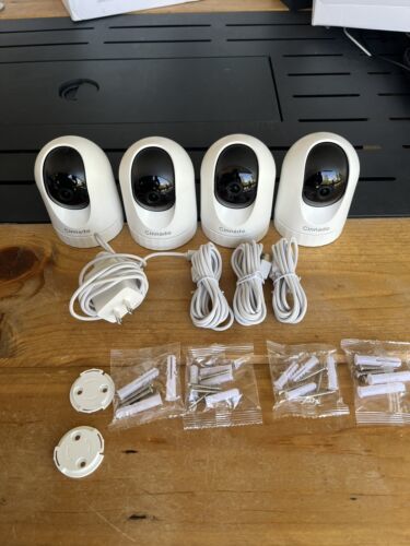 Cinnado 2K Home Indoor Security Cameras D1 4 Pack - $49.50