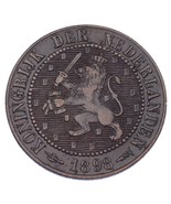 1898 Néerlandais 2 1/2 Cents XF État Km #108.2 - $822.97 MXN
