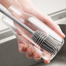 Silicone Brush Scrubber Kitchen Drink Wineglass Bottle Glass Cup Cleanin... - £17.47 GBP