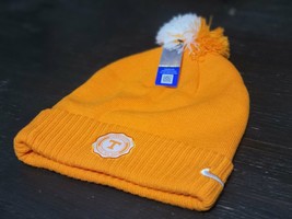 Nike Adult&#39;s Tennessee Vol &quot;Give My All&quot; Orange Winter Pom Beanie Hat OS - £14.70 GBP