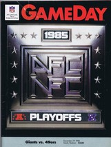 ORIGINAL Vintage December 29 1985 NY Giants SF 49ers Gameday Playoff Pro... - £15.78 GBP