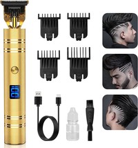 Qhou&#39;S Newest T-Blade Outline Trimmer For Men, Electric Pro Li, In Gold. - £29.82 GBP