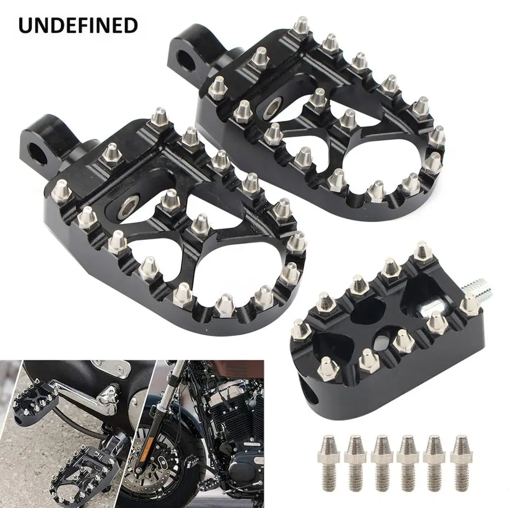 MX Foot Pegs Motorcycle Gear Shift Brake Pedals Toe Shifter Peg for Harley Dyna - £14.72 GBP+
