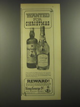 1964 King George IV Scotch Ad - Wanted for Christmas - £14.78 GBP