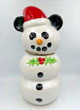 Mickey Mouse Snowman 2023 Disney World Parks Holiday Christmas Cookie Ja... - £34.19 GBP