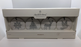Hearth and Hand With Magnolia Porcelain Ornaments Christmas Snowflake Re... - $9.94