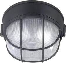 Canarm Iol17Bk The Outdoor 1-Bulb Flush Mount Exterior Light With Frosted, Black - $42.99