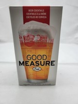 Genuine Fred Good Measure Beer Cocktails Recipe Glass 16 oz. BRAND NEW - £15.17 GBP