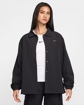 Nike Sportswear Essential Women&#39;s Oversized UV Woven Coaches&#39; Jacket Size S - $74.25