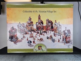 Vintage 1998 Grandeur Noel Collectible Victorian Village 41 Piece Set - £118.64 GBP