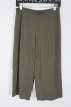 J Jill Wearever XS Green Full Leg Cropped Pull-On Pants - £15.68 GBP