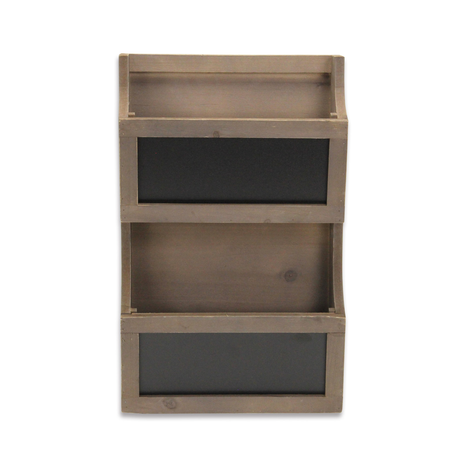 Two Tier Wooden Chalkboard Wall Storage - $121.73