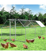 Large Walk In Chicken Coop Run House Shade Cage 9.5&#39; X 19&#39; With Roof Cover - £578.49 GBP