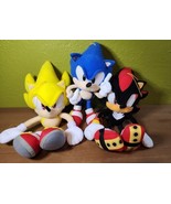 Great Eastern Sonic the Hedgehog Super Sonic &amp; Shadow Stuffed Plush Bund... - £63.22 GBP