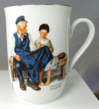 1982 Norman Rockwell Museum Coffee Cup Mug Lighthouse Keeper&#39;s Daughter 4&quot; - £12.92 GBP