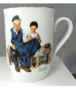 1982 Norman Rockwell Museum Coffee Cup Mug Lighthouse Keeper&#39;s Daughter 4&quot; - £13.17 GBP