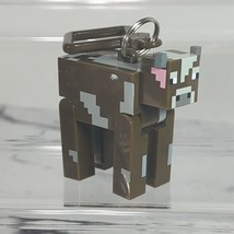 MineCraft Cow Figural Keychain Backpack Clip Blocky Farm Animal Gamer Toy - £7.87 GBP