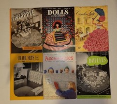Late 40s-1952 Coats & Clark's Books Accessories Dolls Doilies Pineapple Chair - $29.69