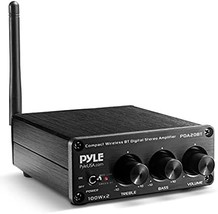 Pyle Bluetooth Hifi Mini Audio Amplifier-Class D Digital Desktop, Pyle Pda20Bt - $60.99