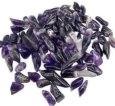 1 Lb Amethyst Tooth 1-15mm Tumbled Stones - £30.11 GBP