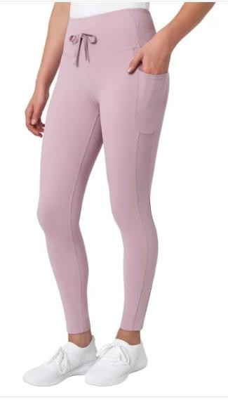 Mondetta Womens Leggings Pink Pockets Stretch Moisture-Wicking High-Waisted - $39.99