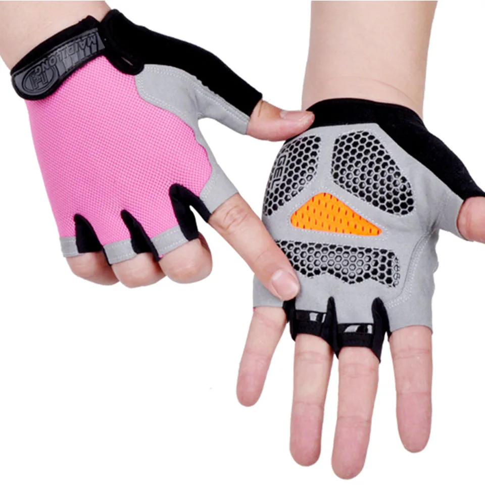 Sporting HOT Cycling Anti-slip Anti-sweat Men Women Half Finger Gloves B... - £23.52 GBP