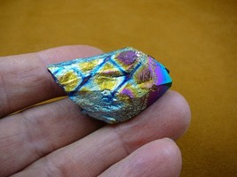 (R1-54) iridescent Aurora Crystal quartz titanium GEM gemstone Aura specimen - £15.59 GBP