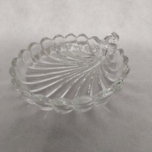 Heisey Crystolite Leaf Shaped Nut Dish Clear Ribbed 1503/5003 - £15.58 GBP