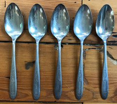 Set Lot 5 Vtg Antique Oneida Community Plate Silverplate Serving Spoons - $1,000.00