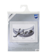 Vervaco Counted Cross Stitch Kit 10.5&quot;X7.5&quot;-Baby In Hammock Birth Record... - $31.23