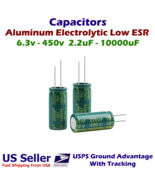 Capacitors 6.3v-400v  2.2uF-10000uF Aluminum Electrolytic Low ESR  Radia... - $3.48+