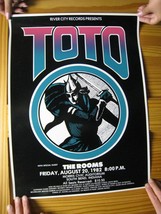 Toto Poster Mit The Zimmer Konzert Süd Kurve , Indiana 8 20 1982 - £1,009.09 GBP